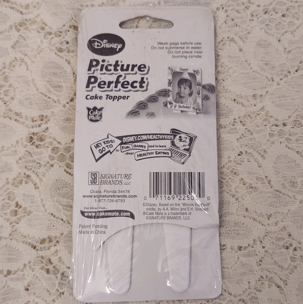 Winnie the Pooh Picture Frame Cake Topper Happy Birthday